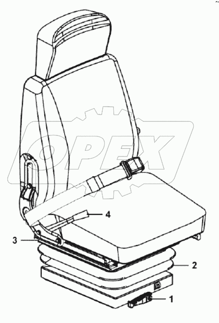  Driver seat assembly (331002)