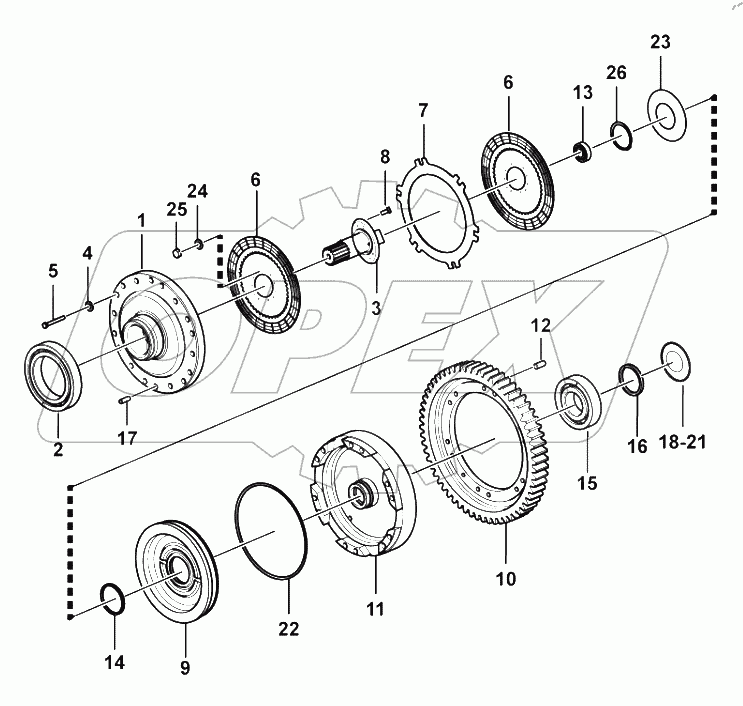  Shaft and clutch assembly (2)