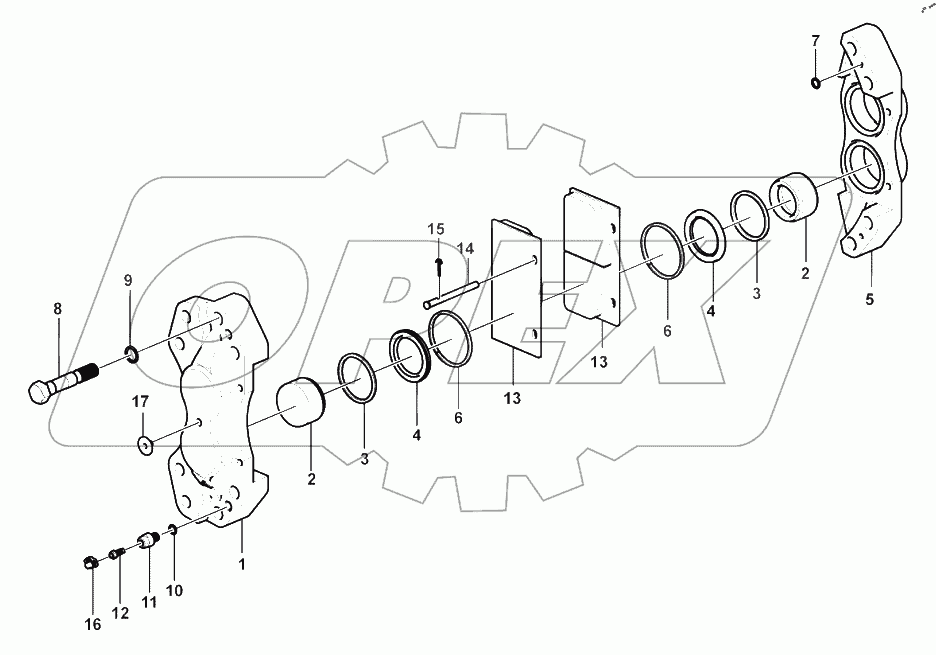  Break caliper (371104)