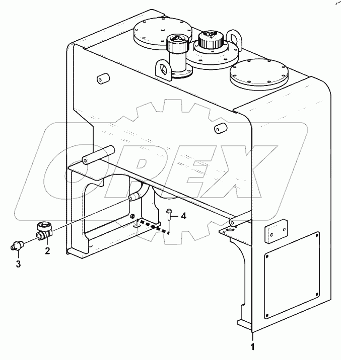  Hydraulic fluid tank system