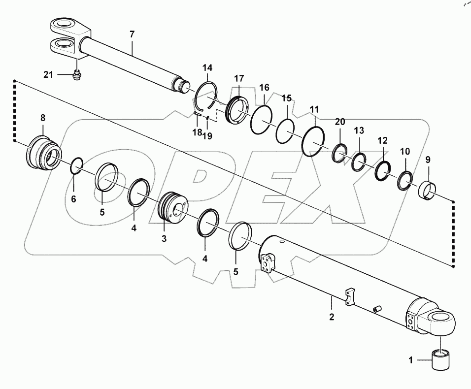  Lifting cylinder assembly (371401)