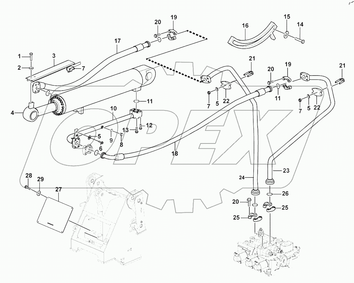  Tilt cylinder system