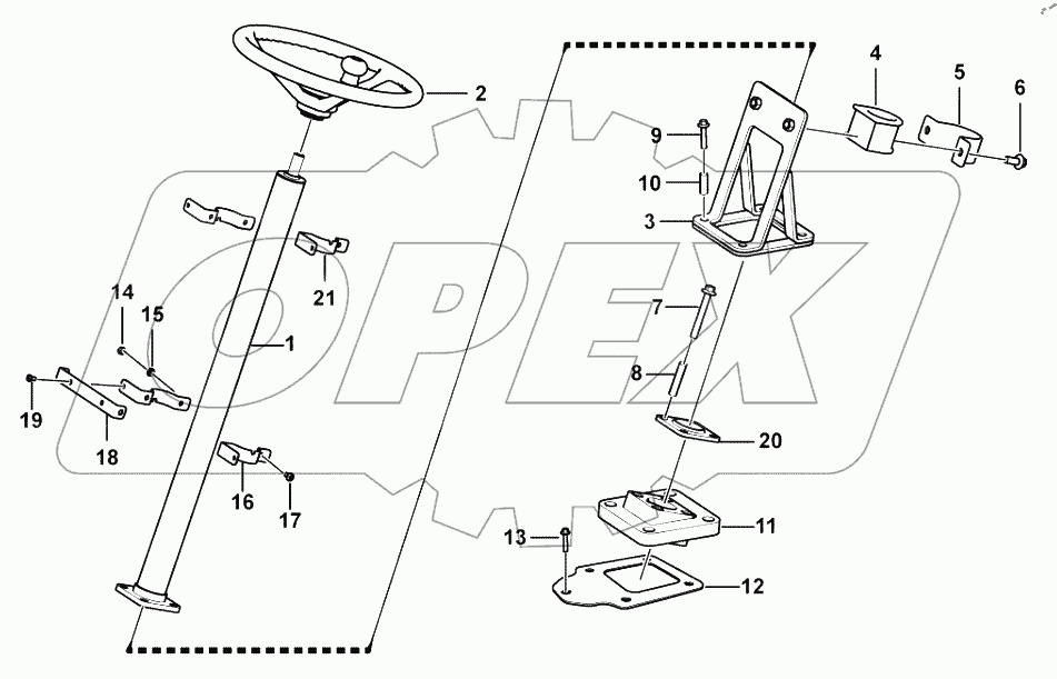  Steering column assembly