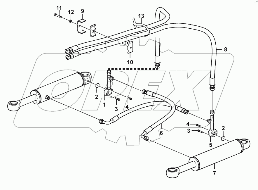  Steering cylinder system