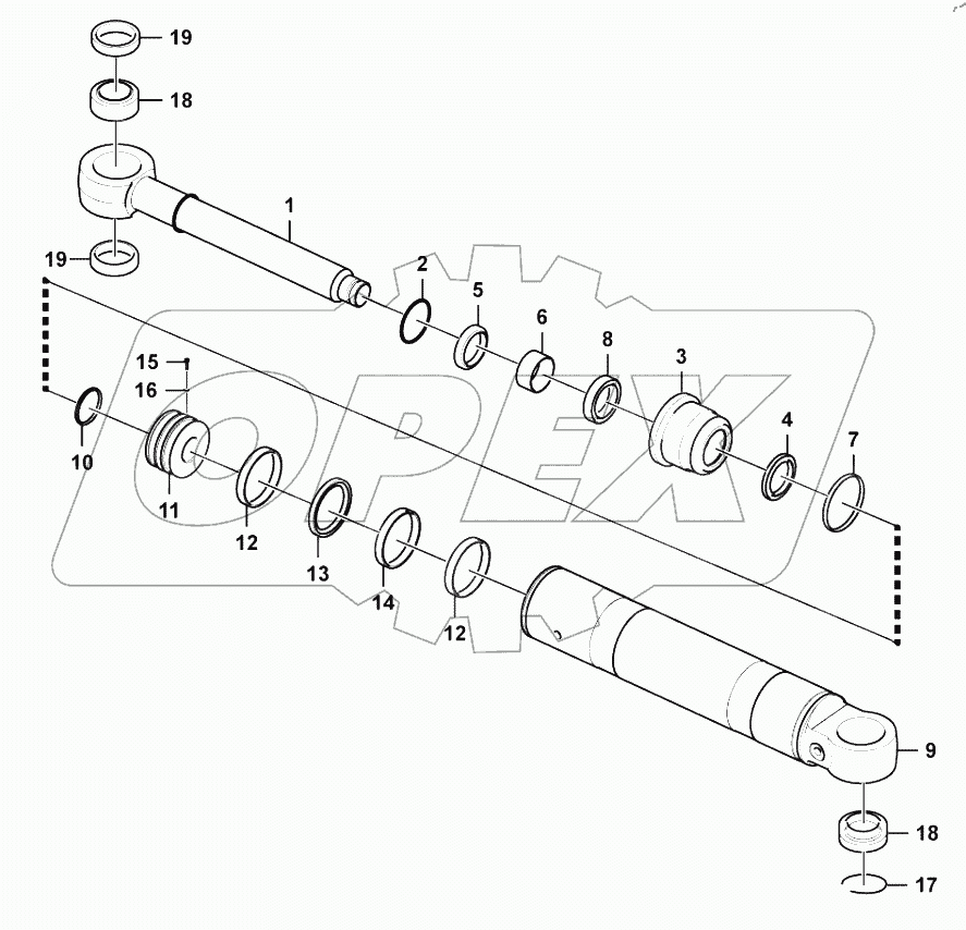  Steering cylinder (3713CH)