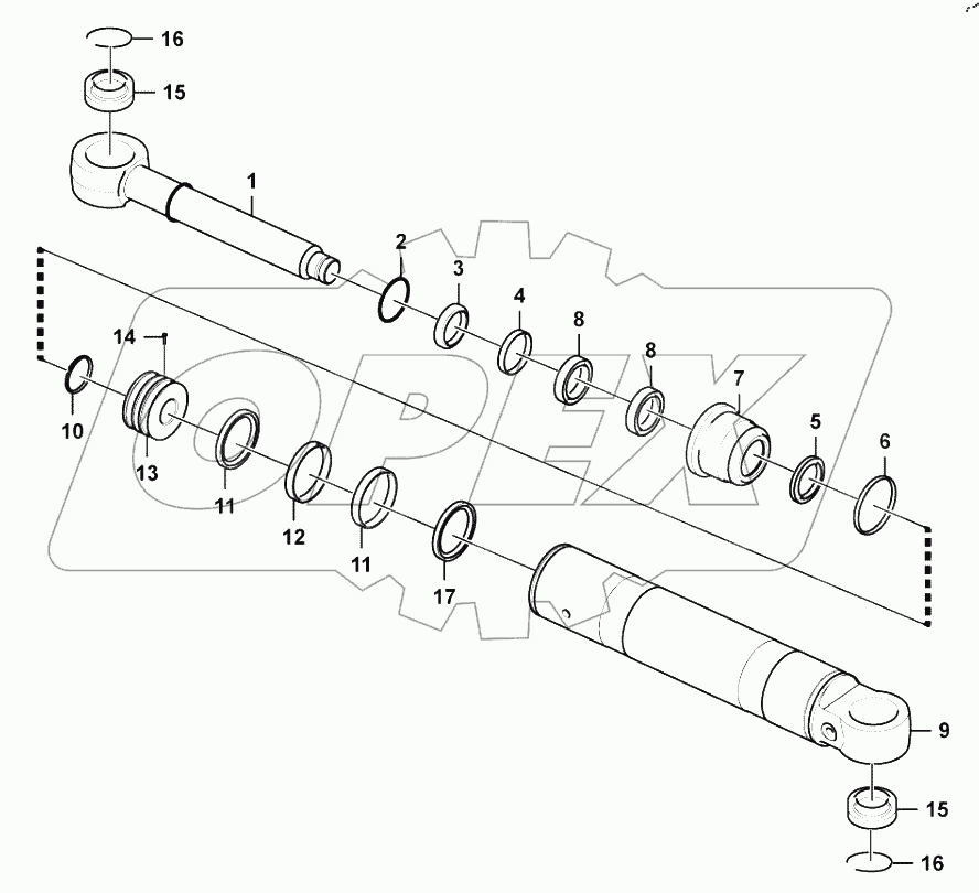  Steering cylinder (371368)