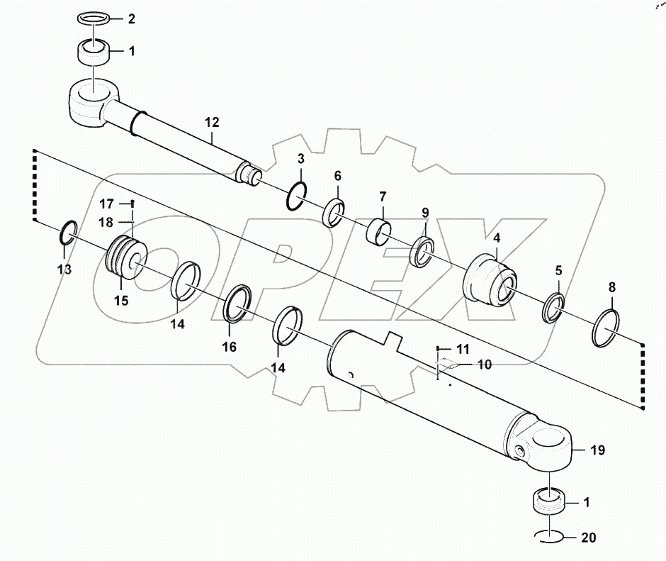  Steering cylinder (371401)