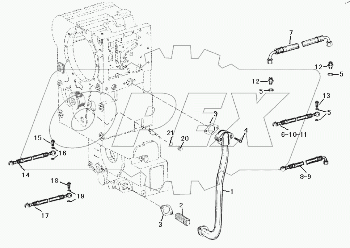  Oil suction tube parts