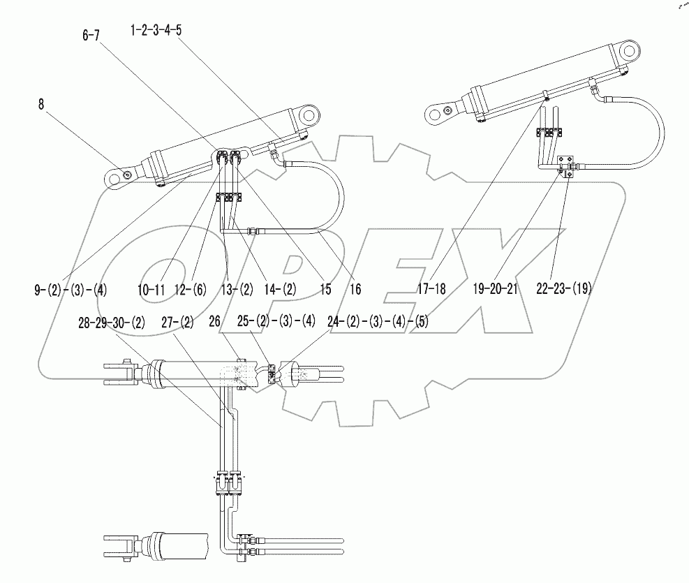  Lifting cylinder assembly
