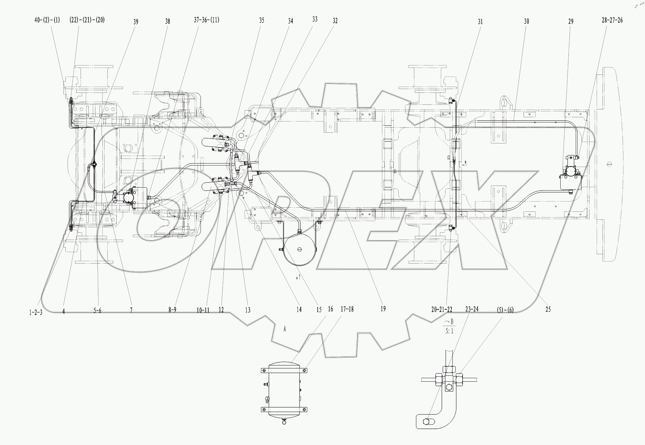  Service brake assembly