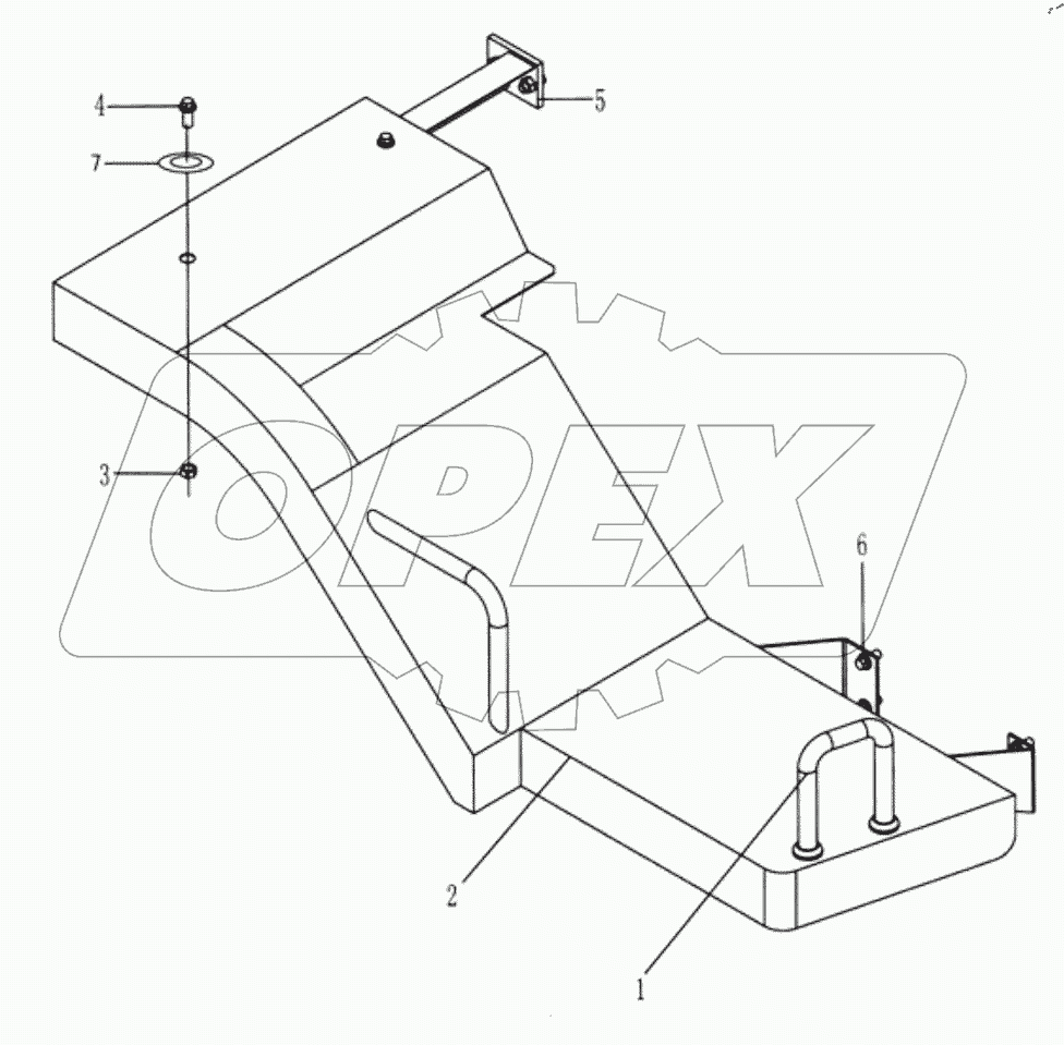  Right bench assembly