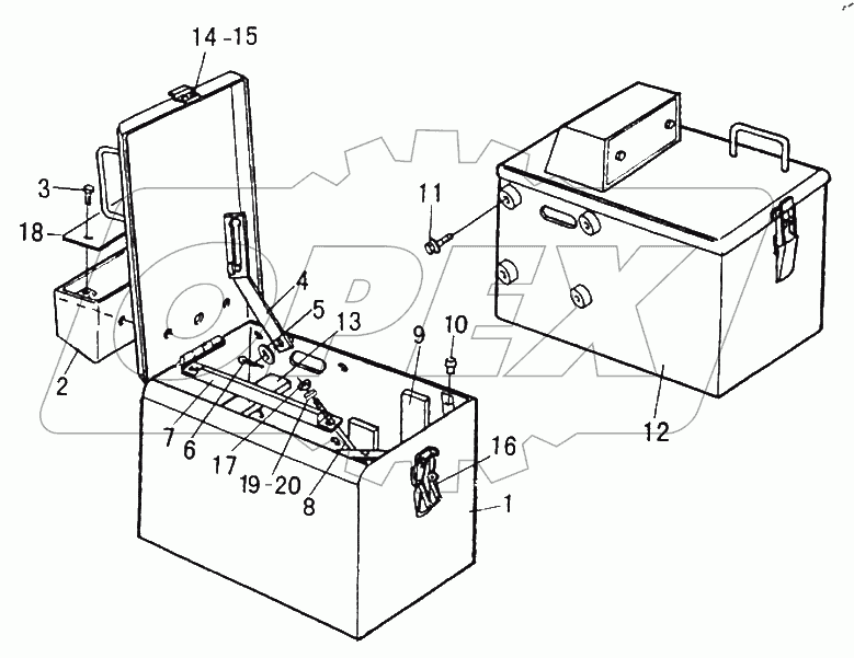  Battery case assembly