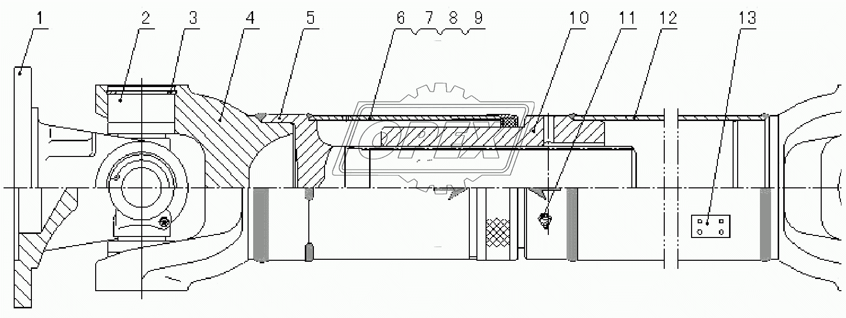 FRONGT DRIVING AXLE (350501)