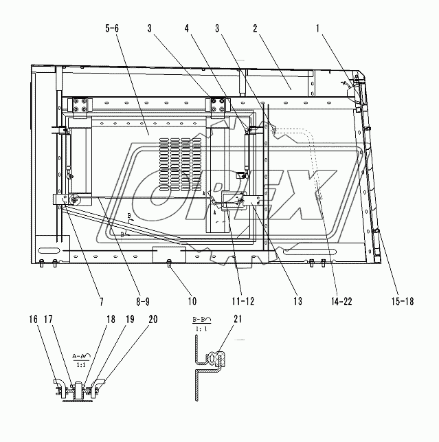 HOOD OF DIESEL ENGINE ASSY