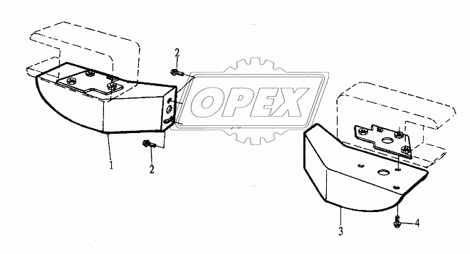 LEFT RIGHT LAMP FRAME