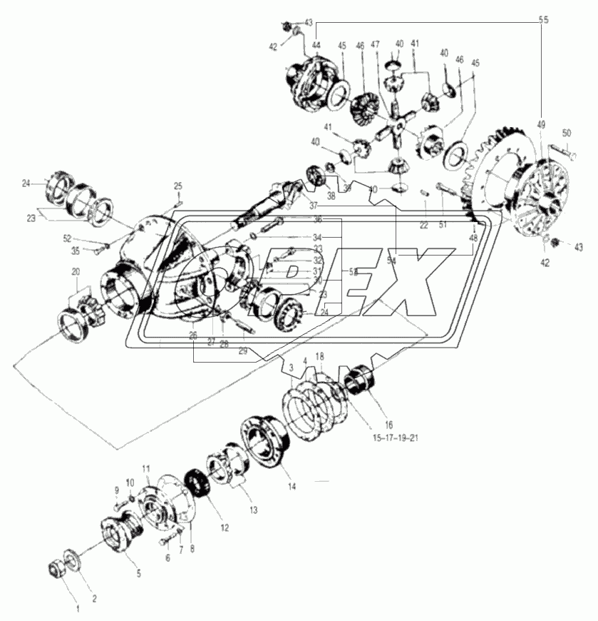 FRONT AXLE MAIN DRIVE ASSEMBLY