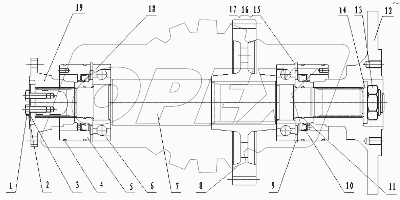  OUTPUT SHAFT ASSEMBLY