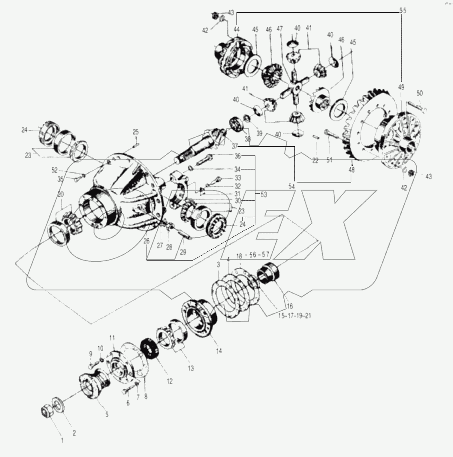  FRONT AXLE MAIN DRIVE ASSEMBLY