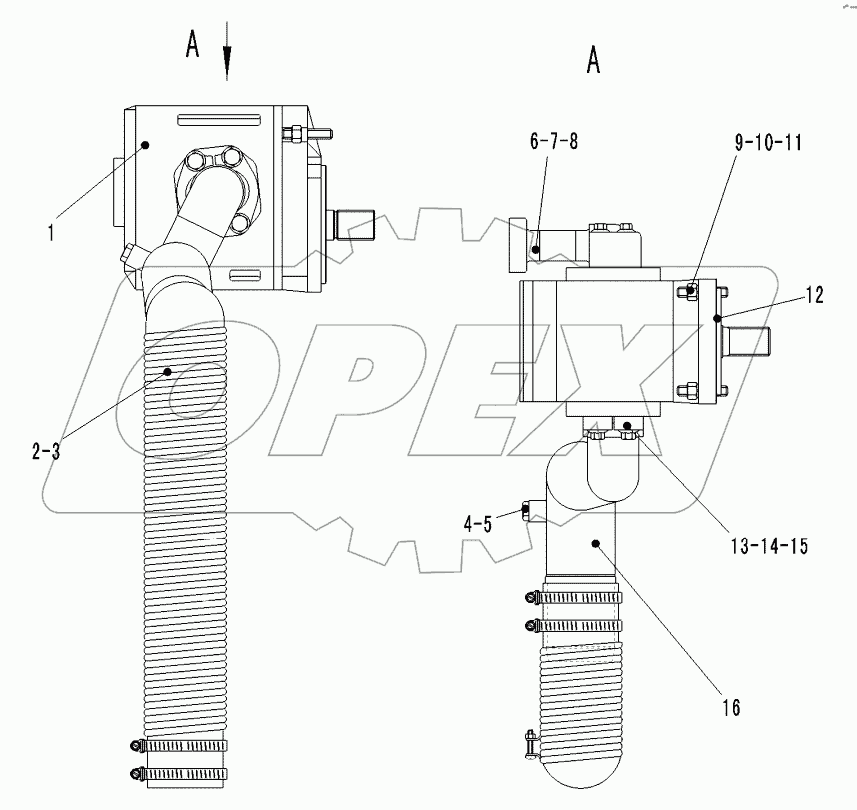  WORKING PUMP ASSEMBLY