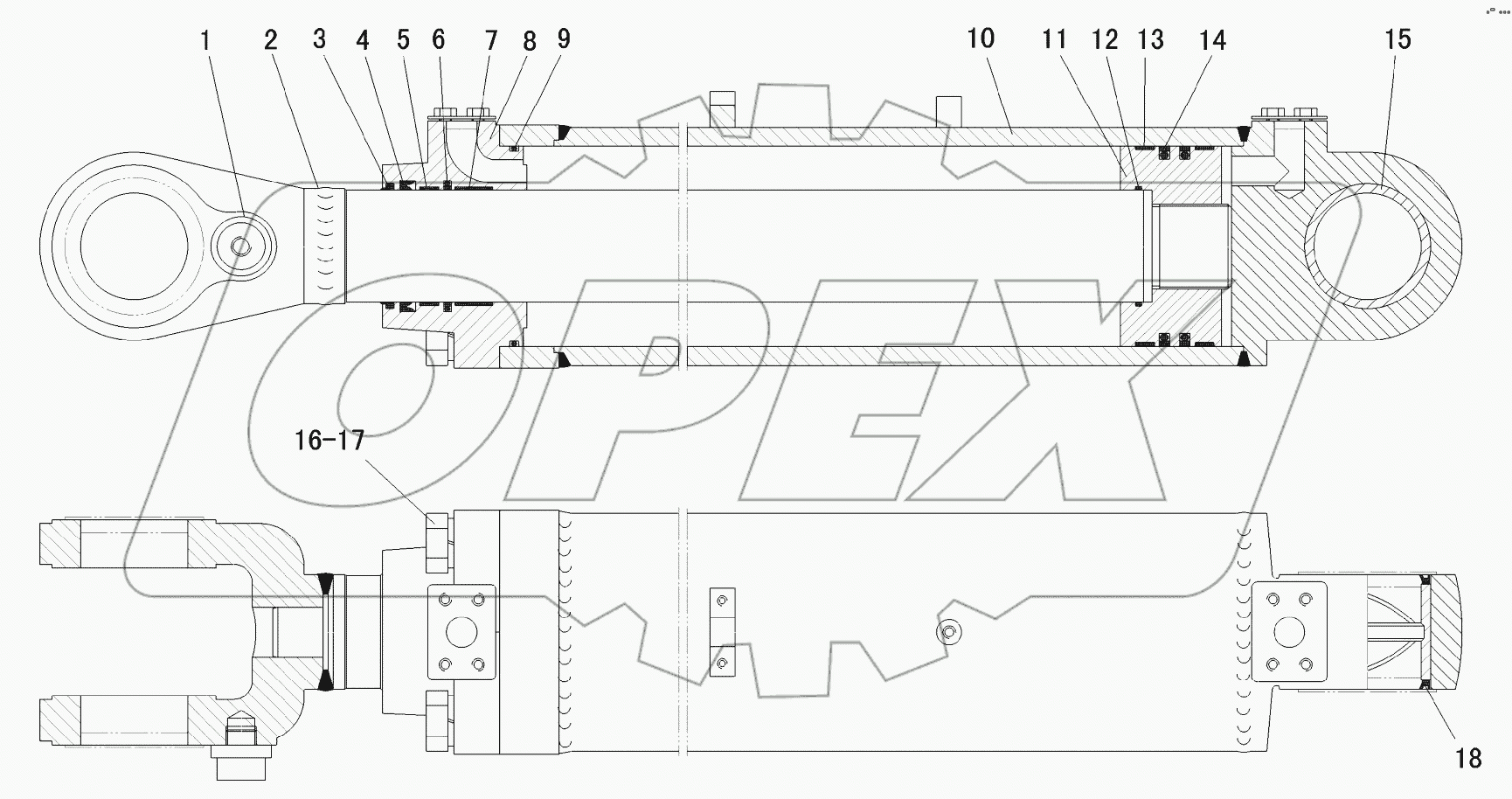  LIFT ARM CYLINDER (371401)