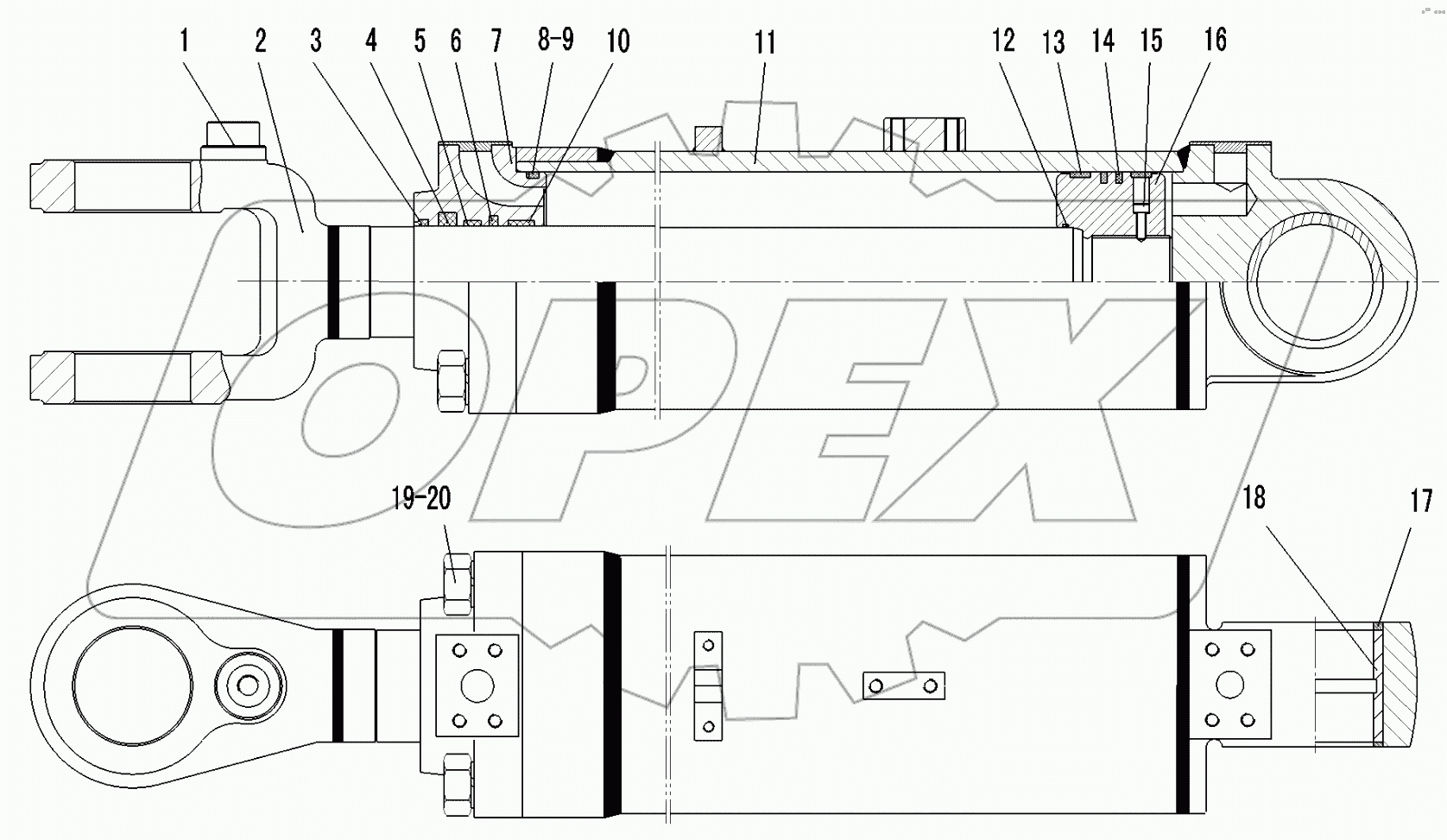  LIFT ARM CYLINDER (371368)