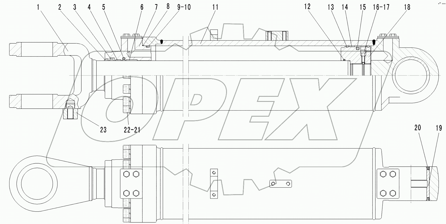  LIFT ARM CYLINDER (3713CH)