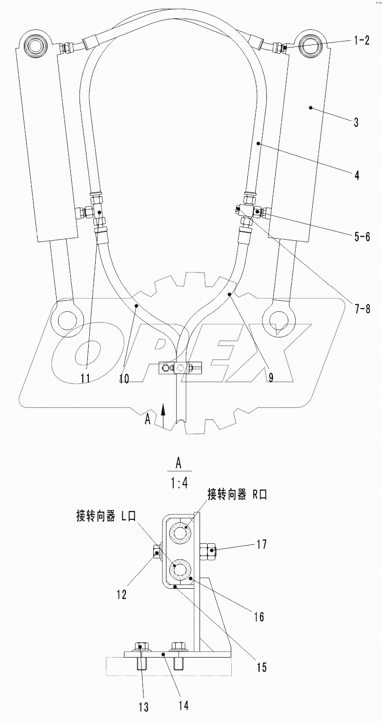  STEERING CYLINDER ASSEMBLY