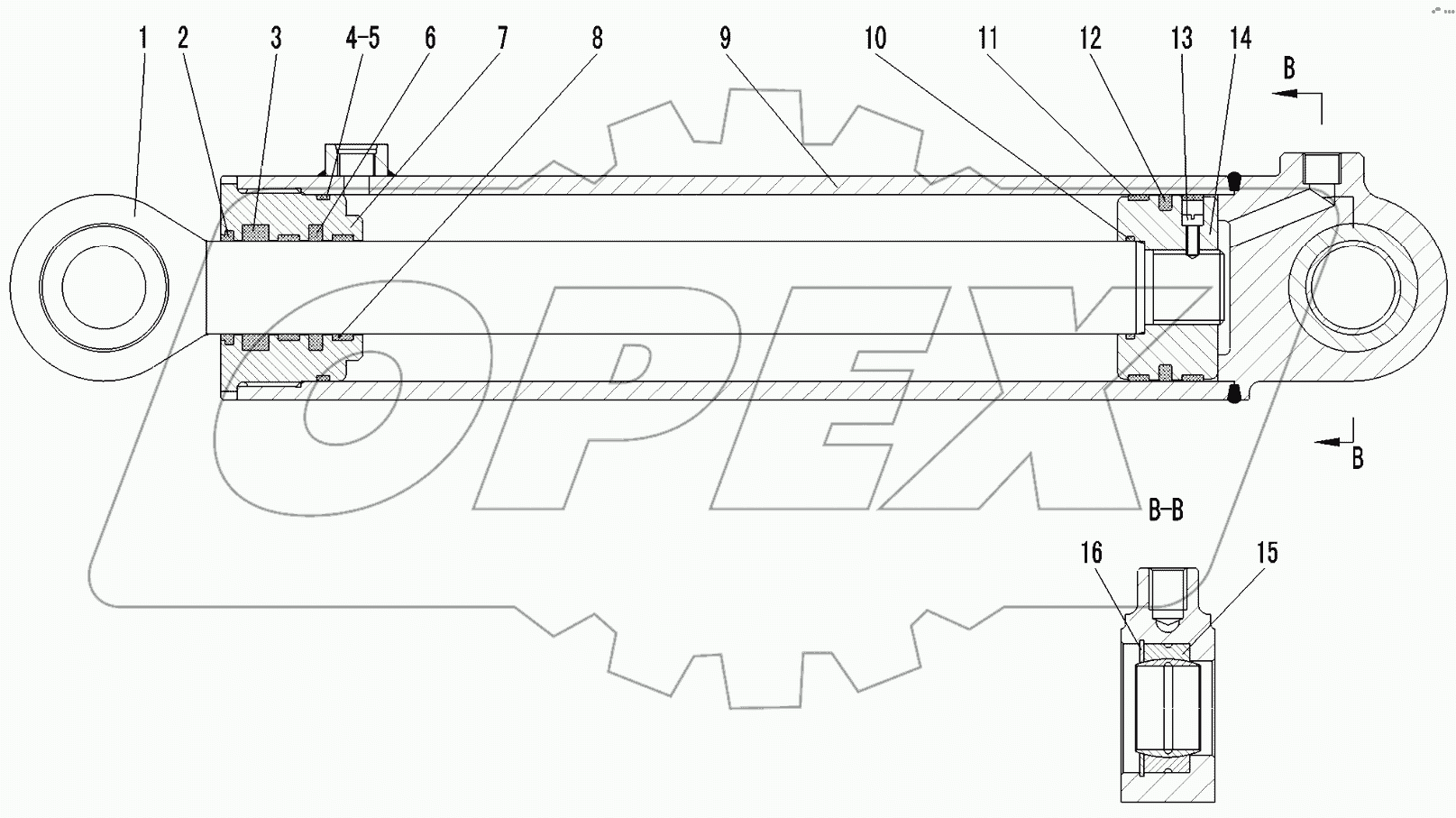  STEERING CYLINDER (371368)