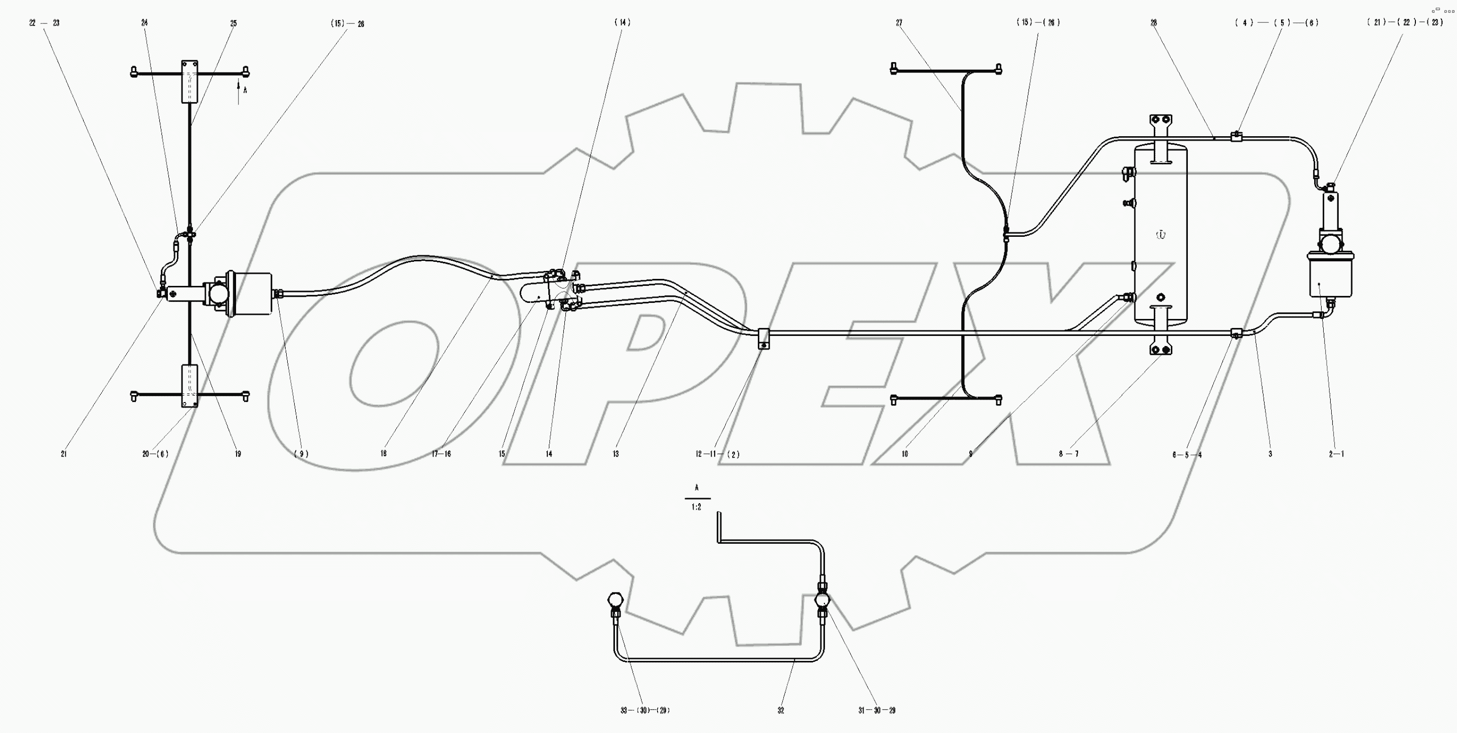 SERVICE BRAKE ASSEMBLY