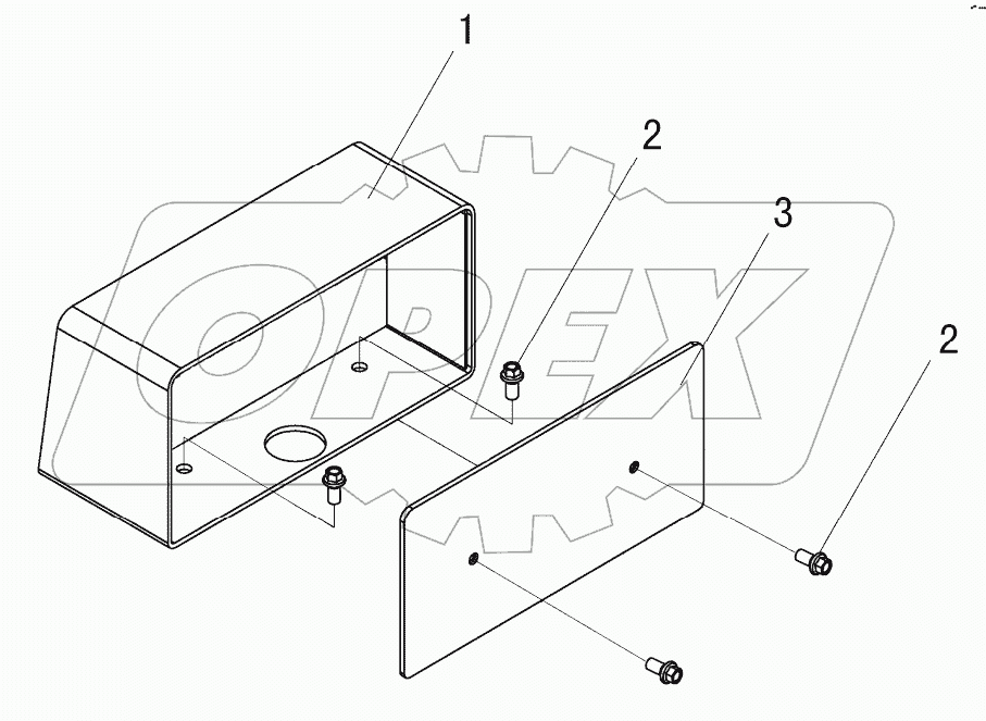  REAR STEERING LAMP HOOD