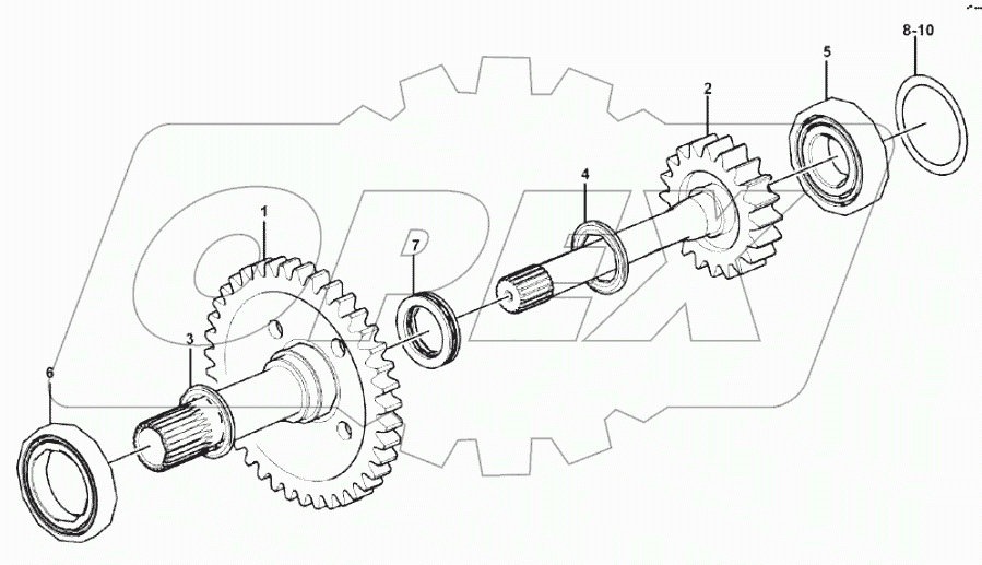 Shaft and clutch assembly