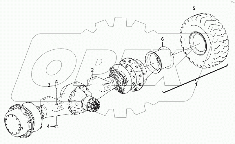  Front axle system
