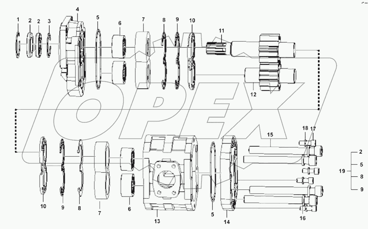  Working hydraulic pump assembly