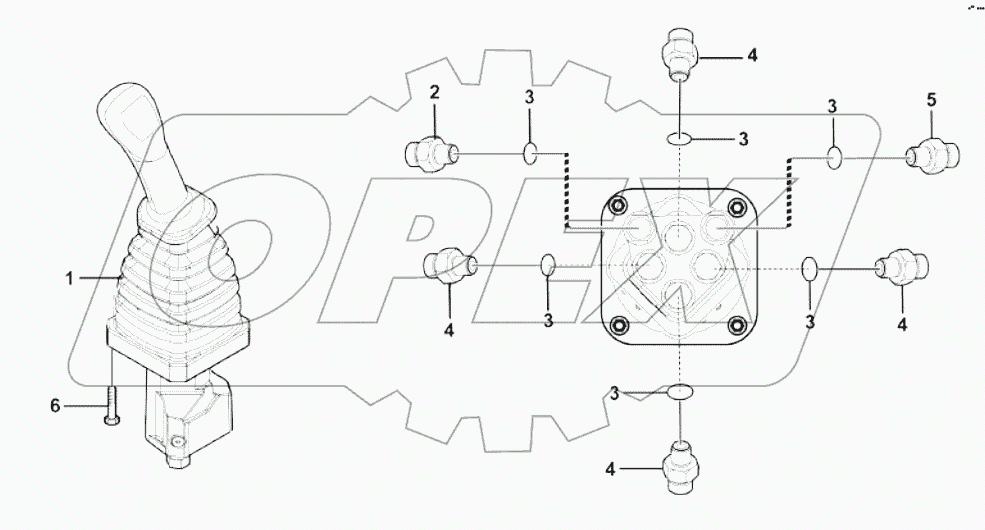  Control lever assembly