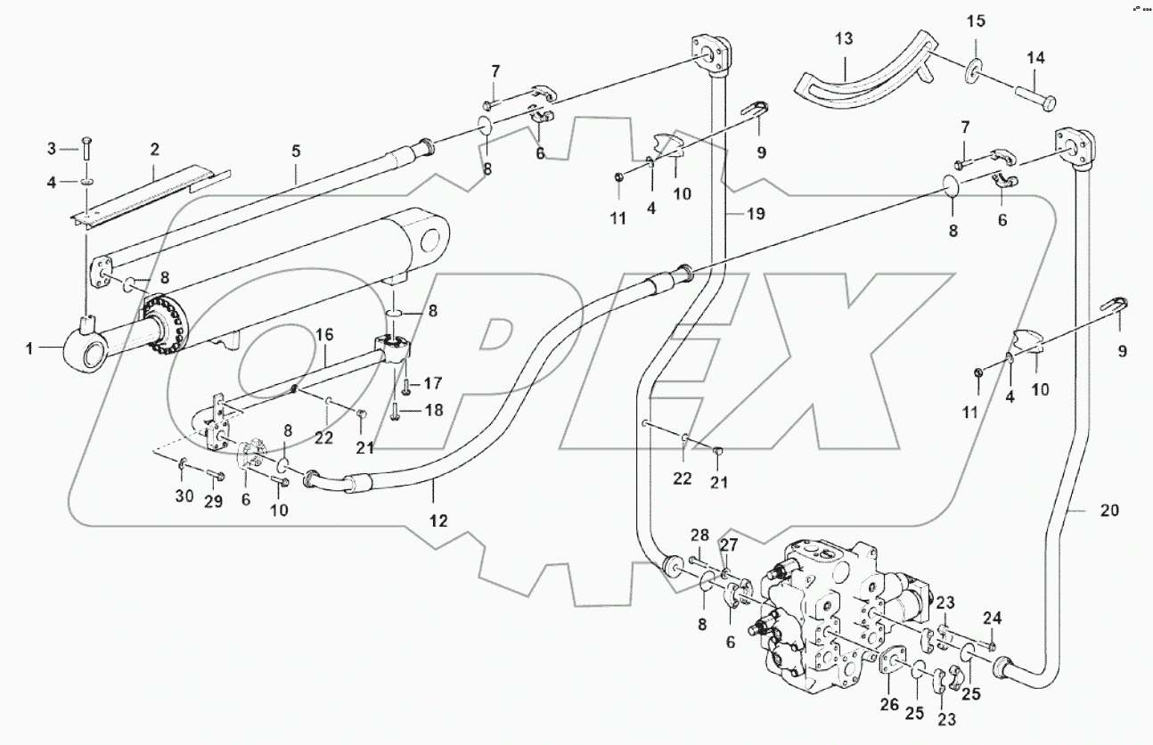 Tilt cylinder assembly