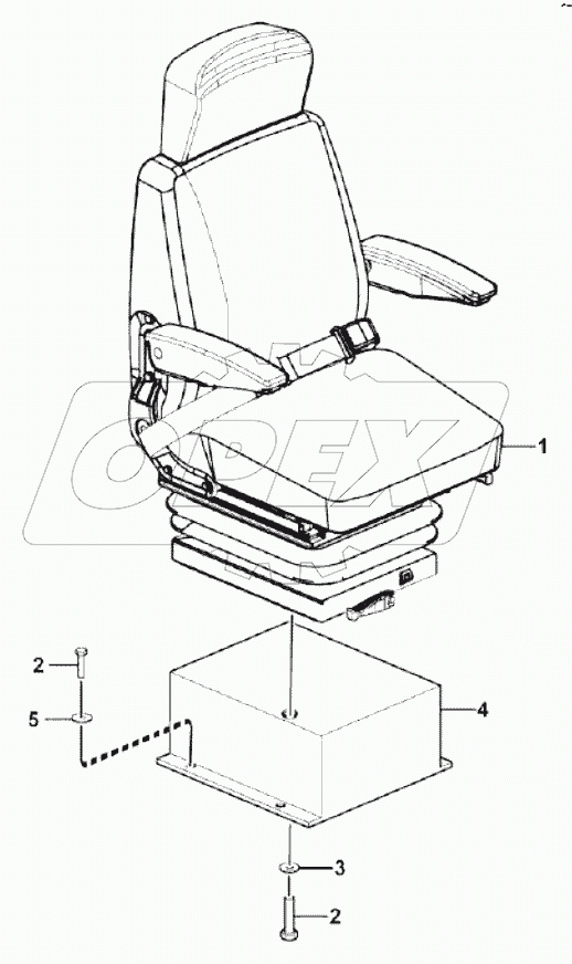  Driver seat assembly