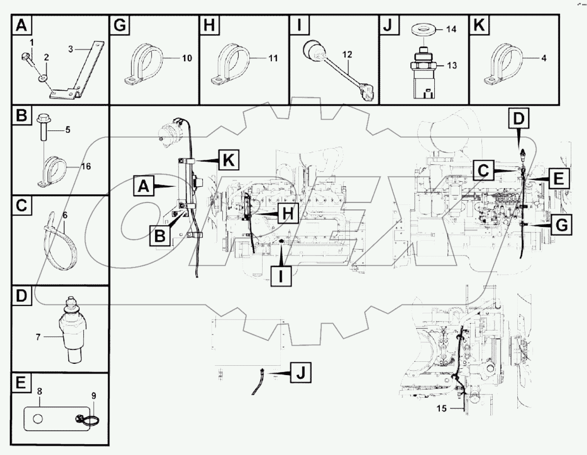  Electrical assembly-engine