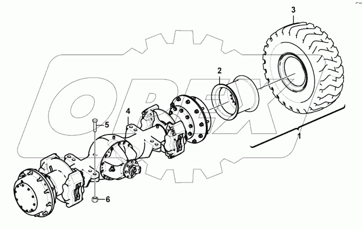  Rear axle system