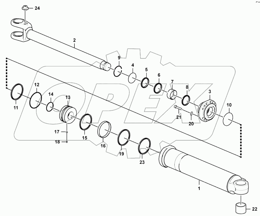  Lifting cylinder assembly