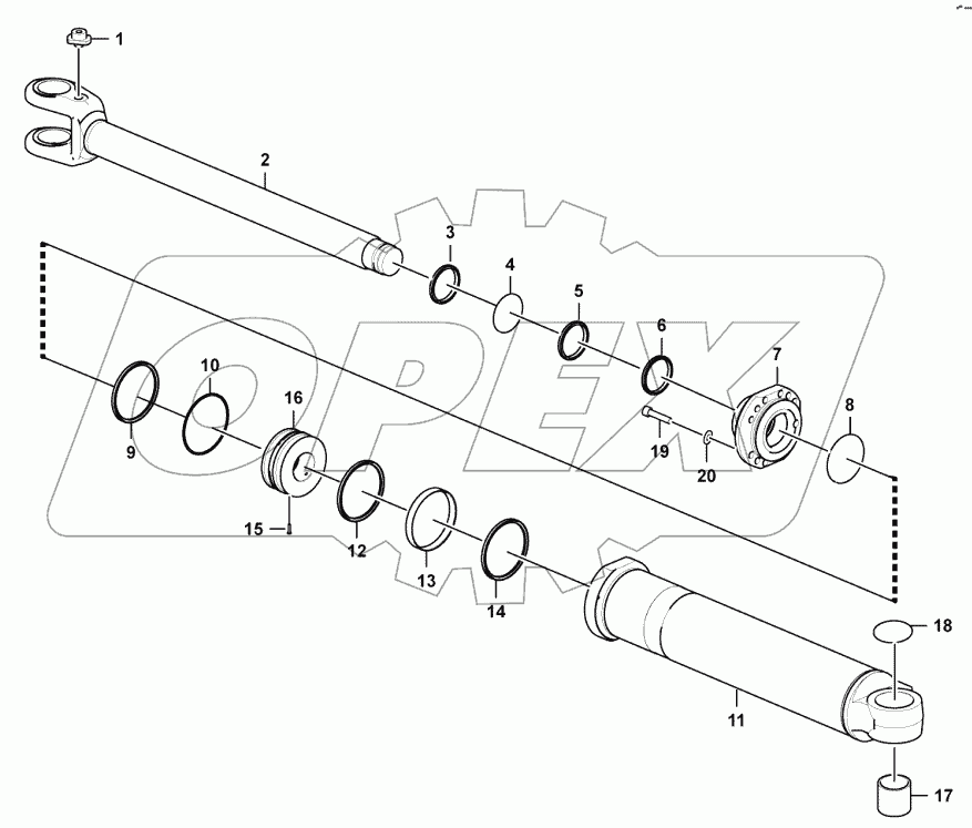  Lifting cylinder assembly