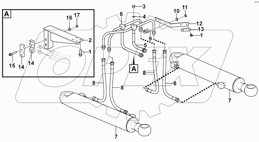  Steering cylinder system
