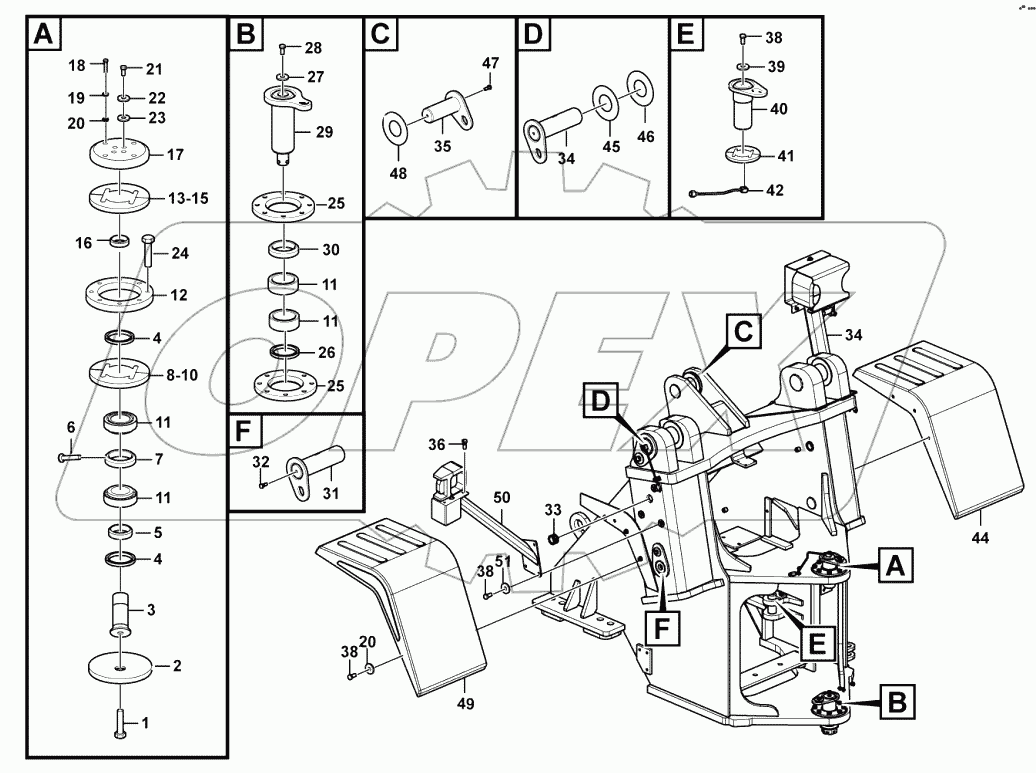  Front frame system