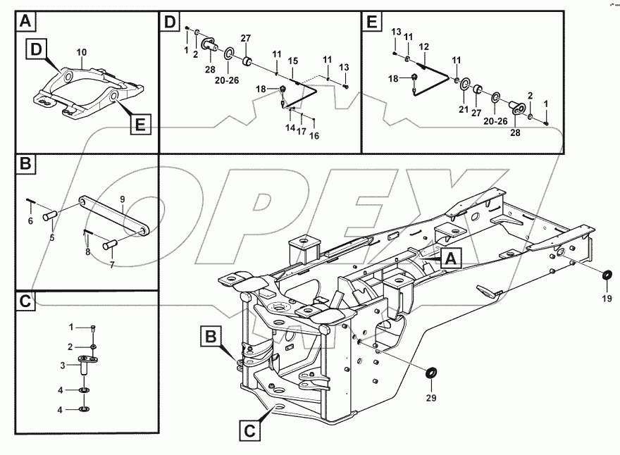  Rear frame system