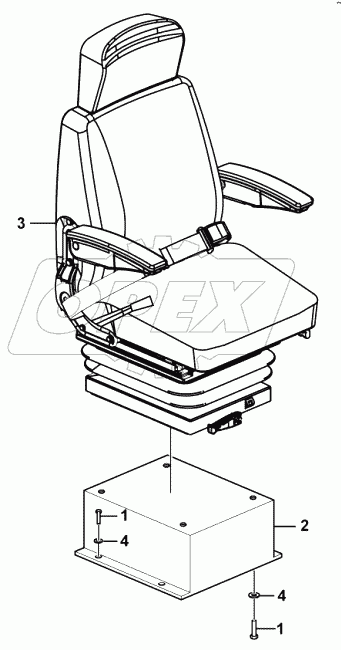  Driver seat assembly
