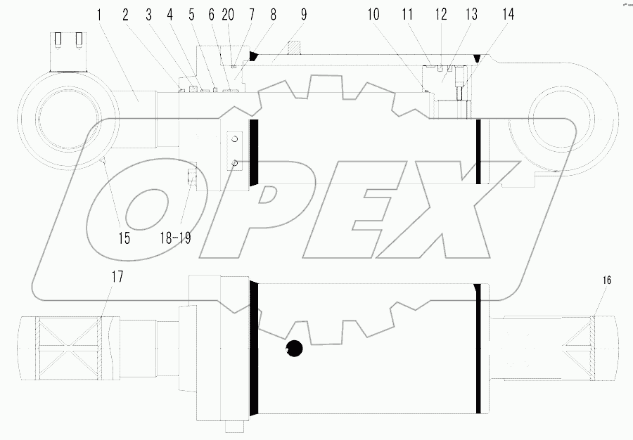 TILT CYLINDER (371368)