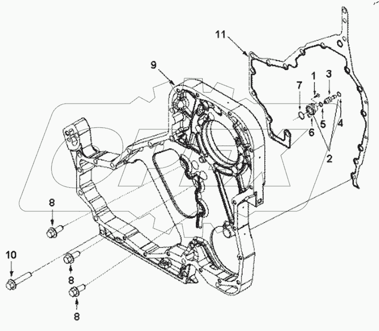  BB 9881 HOUSING, FRONT GEAR