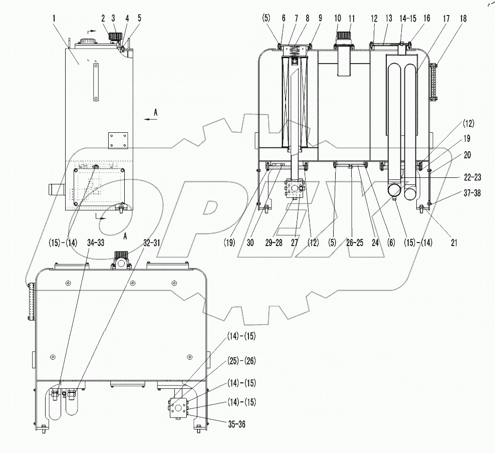  HYDRAULIC TANK ASSEMBLY