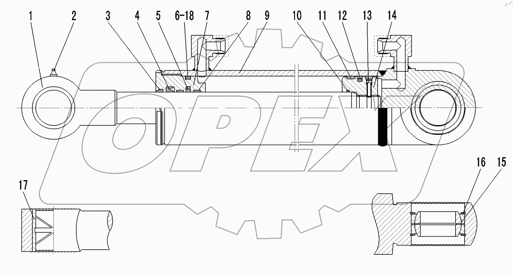  STEERING CYLINDER (371368)