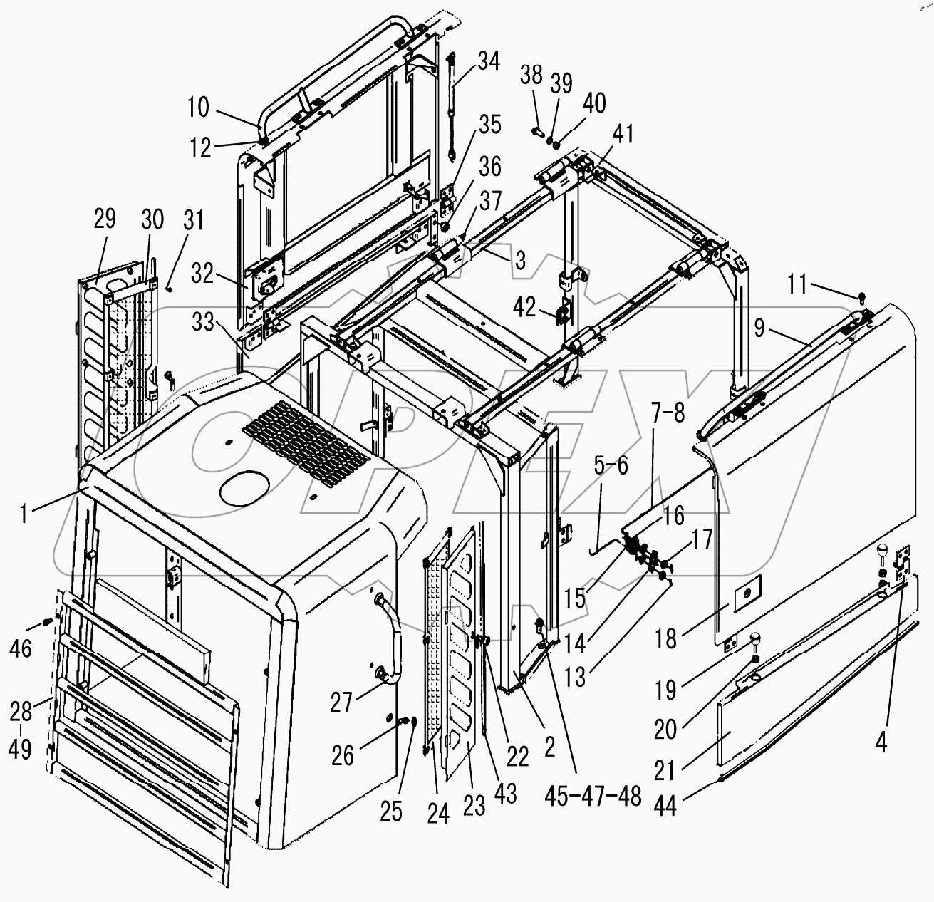  HOOD OF DIESEL ENGINE ASSEMBLY
