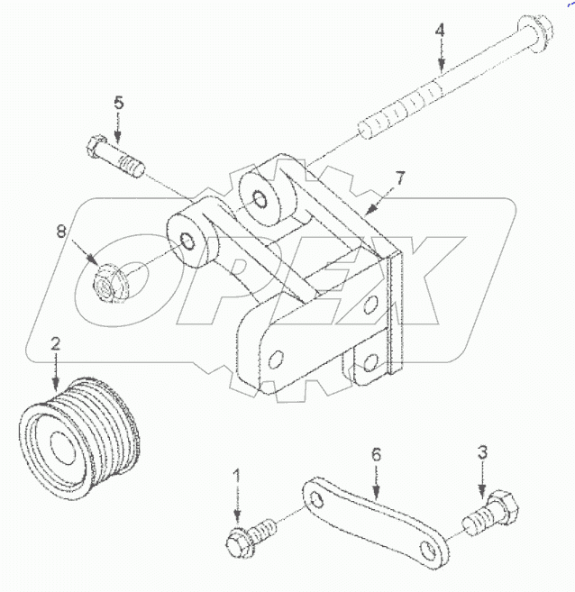  EH9434 MOUNTINT,ALTERNATOR